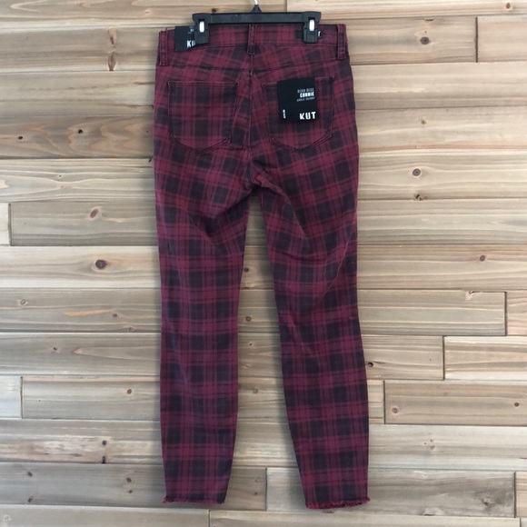 Kut from the Kloth Jeans Nwt Kut From The Kloth Connie Plaid Jeans